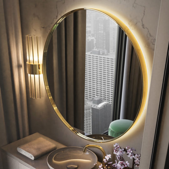 Contemporary Round Mirror