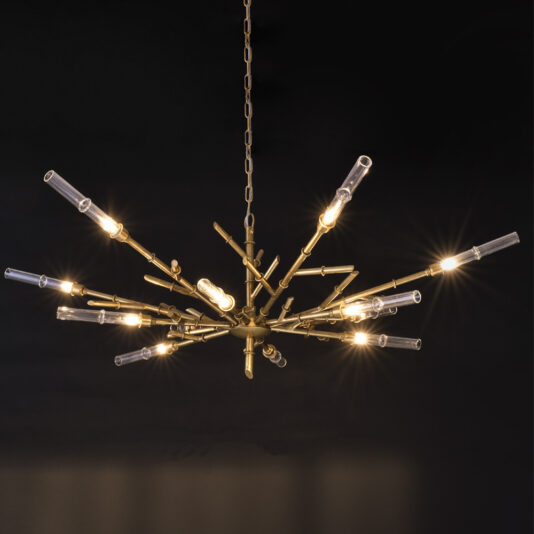 Exclusive Italian Bamboo Inspired Chandelier