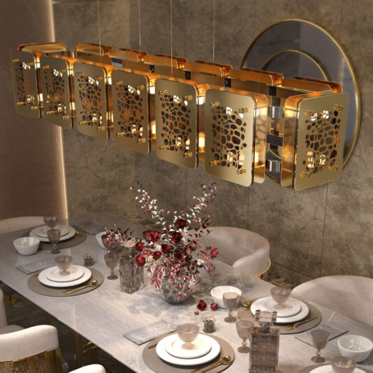 Contemporary Rectangular Chandelier