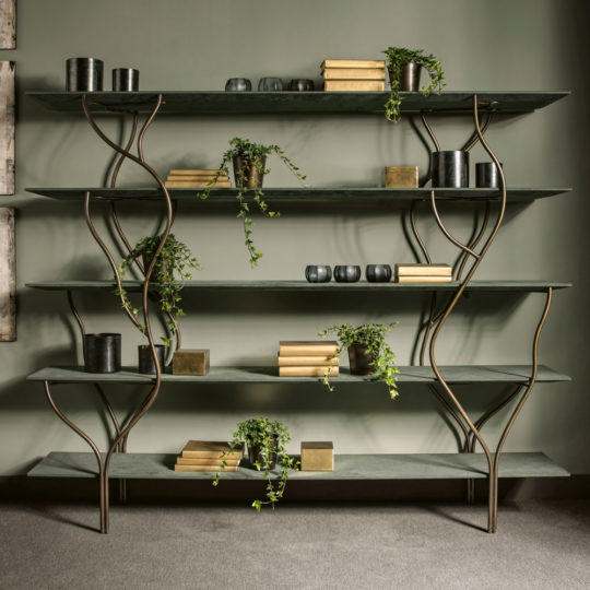 Contemporary Wrought Iron Bookcase