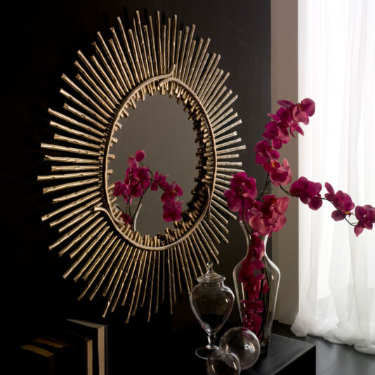 Exclusive Silver Leaf Mirror