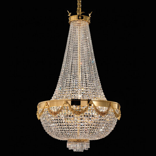 Classic Crystal Drop Empire Chandelier