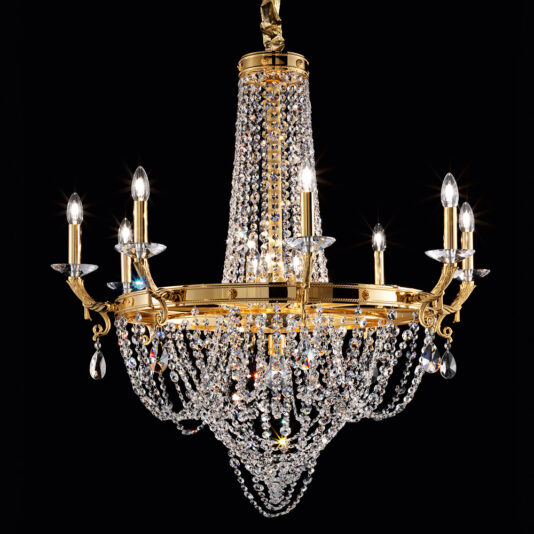 Classic Crystal Drop Chandelier