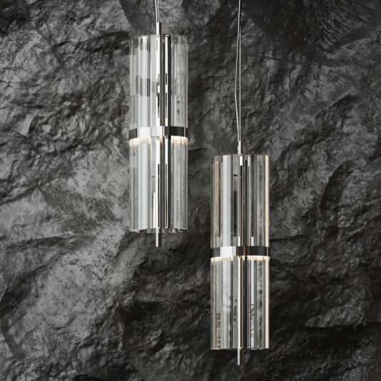 Contemporary Crystal Glass Pendant Light