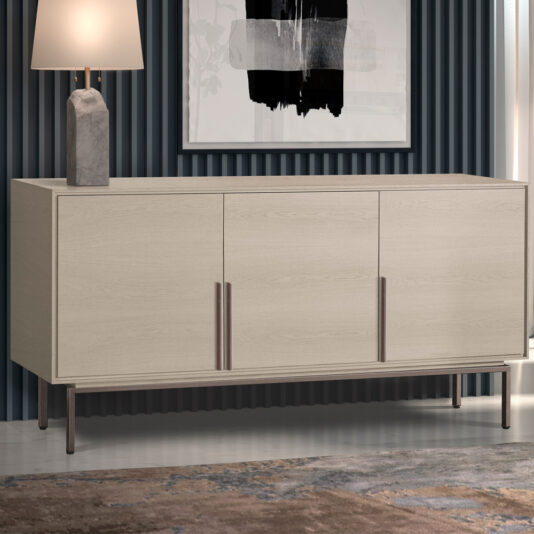 Elegant Sideboard With Metal Base