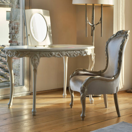 Ornate Dressing Table With Hidden Mirror