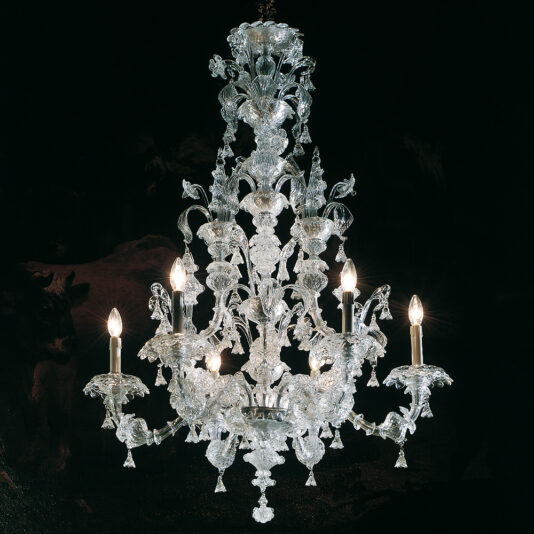 Traditional Clear Glass Chandelier