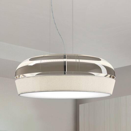 Contemporary Dome Glass Pendant Light