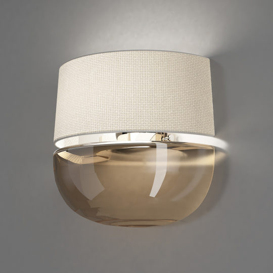 Contemporary Dome Glass Wall Light