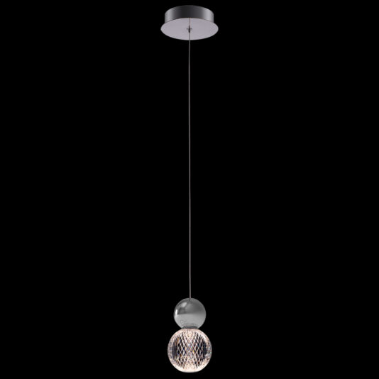 Luxury Chrome Crystal LED Pendant Light