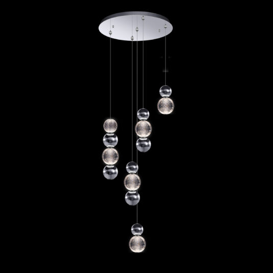 Luxury Chrome LED Pendant Light