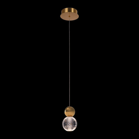 Luxury Gold Crystal LED Pendant Light