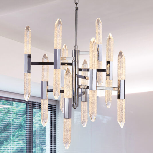 Exclusive Chandelier With Vertical Crystals