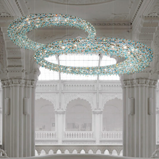 Luxury Coloured Crystal Chandelier