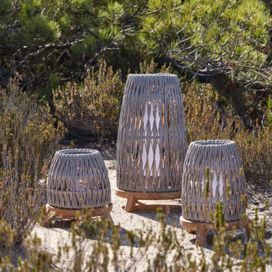 Contemporary Outdoor Woven Lantern