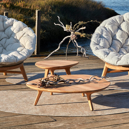 Contemporary Teak Outdoor Coffee Tables