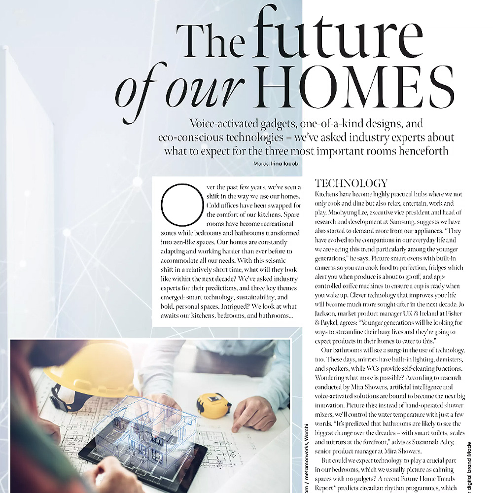 Article about the future of our homes featuring design industry experts