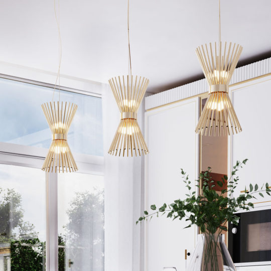 Modern Gold Plated Pendant Light