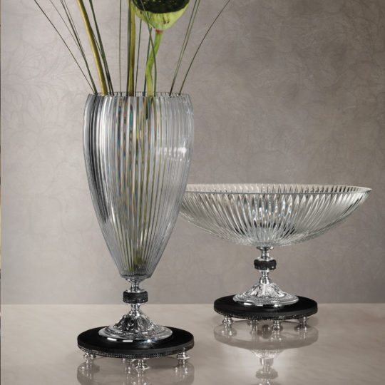 Cut Crystal Centrepiece and Vase