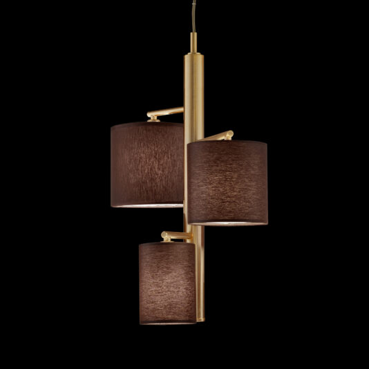 Modern Triple Pendant Light With Shades