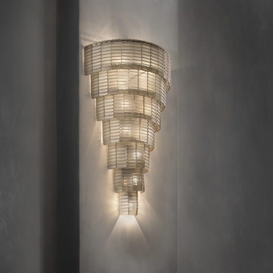 Oversized Tiered Murano Glass Wall Light