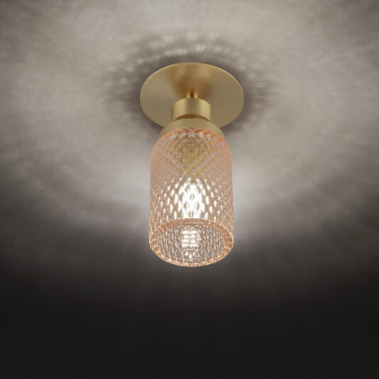 Spotlight With Balloton Effect Glass Shade