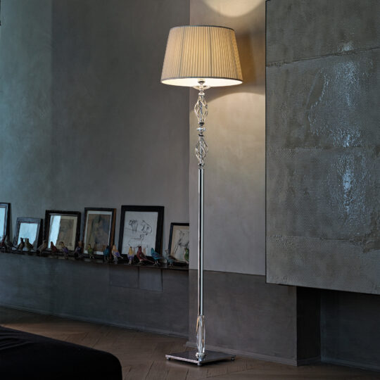 Twisted Floor Lamp With Swarovski® Crystal